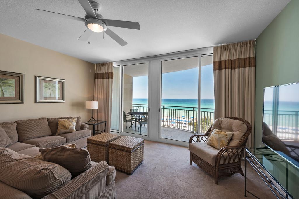 0305 - 2B/2 Bath With Bunks - Gulf Front Balcony - Living Room Faces The Gulf - thumb 0